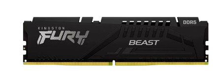 Kit Memoria RAM Kingston Fury Beast DDR5, 5600MHz, 32GB (2 x 16GB), Non-ECC, CL38, XMP