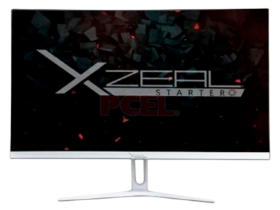 Monitor Gamer Curvo XZEAL Starter XST-570 LED 23.8&quot;, Full HD, 75Hz, 1x HDMI/VGA, Blanco