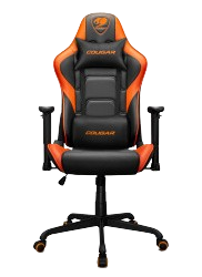 Cougar Silla Gamer Armor Elite, hasta 120kg, Negro/Naranja
