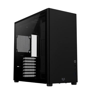Gabinete Balam Rush Eris Jet GM985 con Ventana, Midi-Tower, ATX/Micro-ATX/ITX, USB 3.0, sin Fuente, sin Ventiladores Instalados, Negro