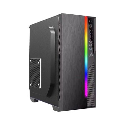 Gabinete Acteck Ultron X RGB, Micro Tower, micro ATX/Mini-ITX, USB 3.2, con Fuente de 500W, sin Ventiladores Instalados, Negro