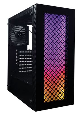 Gabinete Evotec Beijingi con Ventana RGB, Midi-Tower, ATX/Micro-ATX/Mini-ATX, USB 3.0/2.0, sin Fuente, 3 Ventiladores Instalados, Negro
