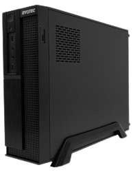 Gabinete Evotec Lisboa, Micro-Tower, Micro-ATX, USB 3.0, con Fuente de 500W, Negro