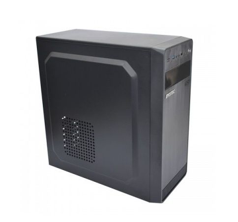 Gabinete Evotec EV-1004, Midi-Tower, ATX/Micro-ATX/Mini-ATX, USB 2.0/3.1, con Fuente de 600W, sin Ventiladores Instalados, Negro