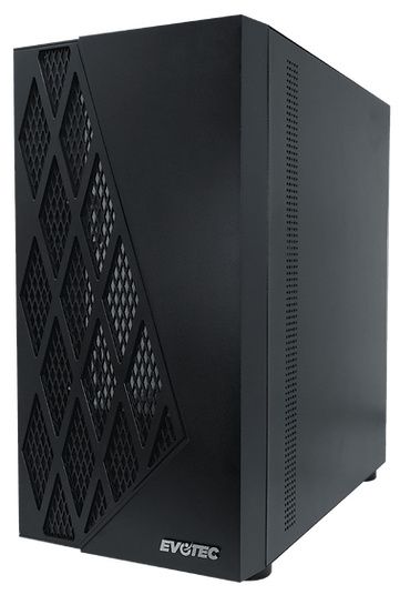 Gabinete Evotec Taipei con Ventana, Micro-Tower, Micro-ATX/Mini-ATX, USB 3.0/2.0, 3 Ventiladores Instalados, Negro
