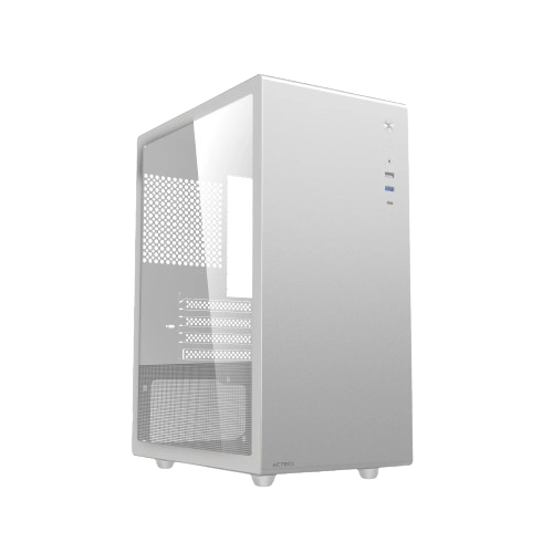Gabinete Acteck Neuss Pro GI717 con Ventana, Mini-Tower, Micro-ATX/ITX, USB 3.0/2.0, sin Ventiladores Incluidos, Blanco