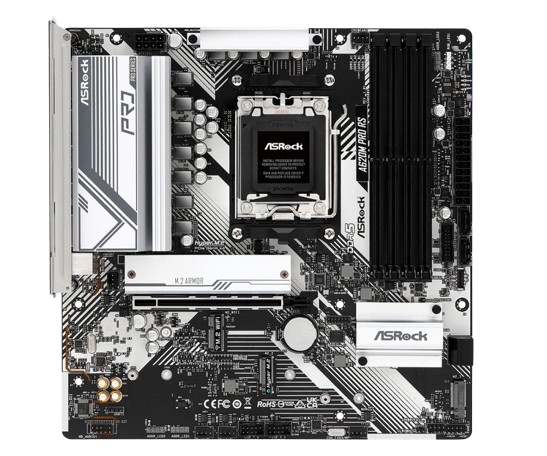 Tarjeta Madre ASRock Micro-ATX A620M Pro RS, S-AM5, AMD A620, HDMI, 192GB DDR5 para AMD