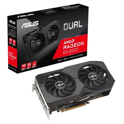 Tarjeta de Video ASUS AMD Dual Radeon RX 6600 V2