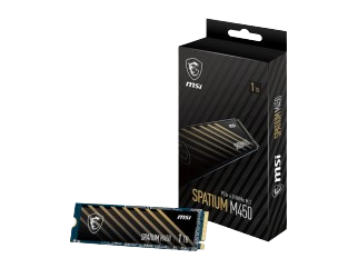 SSD MSI SPATIUM M450 NVMe, 1TB, PCI Express 4.0, M.2 SSD MSI SPATIUM M450 NVMe, 1TB, PCI Express 4.0, M.2