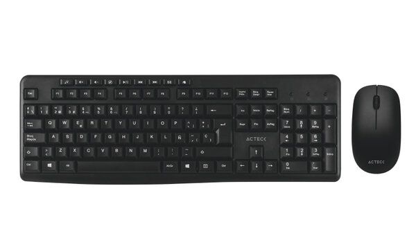 Kit de Teclado y Mouse Acteck MK450, Inalámbrico, USB, Negro