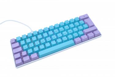 TECLADO MECANICO 60 OCELOT CREATORS COLOR WAY AZUL CON MORADO, TIPO DE SWITCH AZUL