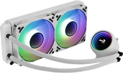 Aerocool Mirage L240 Enfriamiento Líquido para CPU, 2x 120mm, 600-1800RPM, Blanco