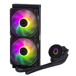 Cooler Master MasterLiquid 240L Core ARGB Enfriamiento Líquido para CPU, 2 x 120mm, 650-1750RPM