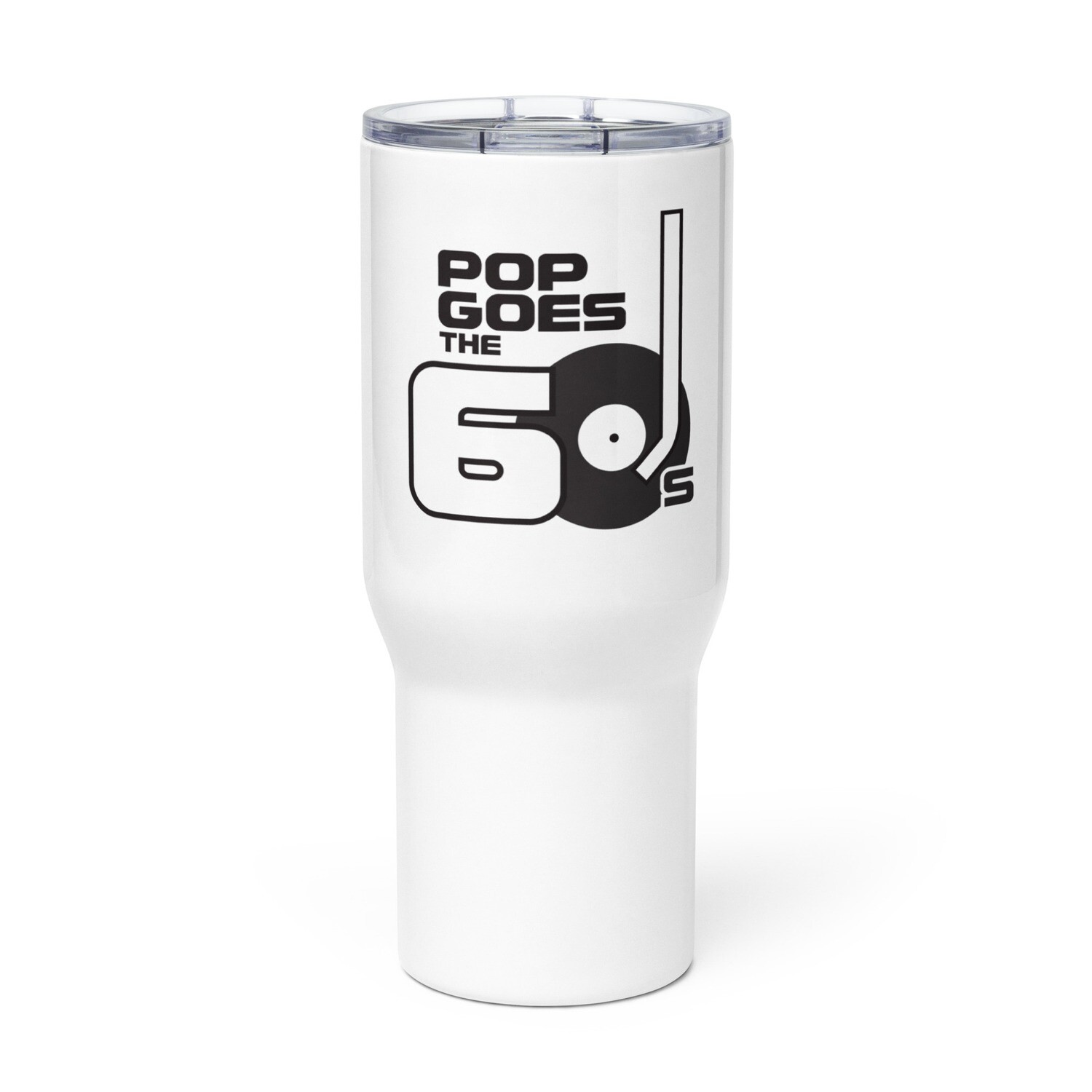 Travel mug with a handle Pop Goes the 60s