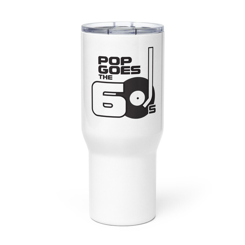 Travel mug with a handle Pop Goes the 60s