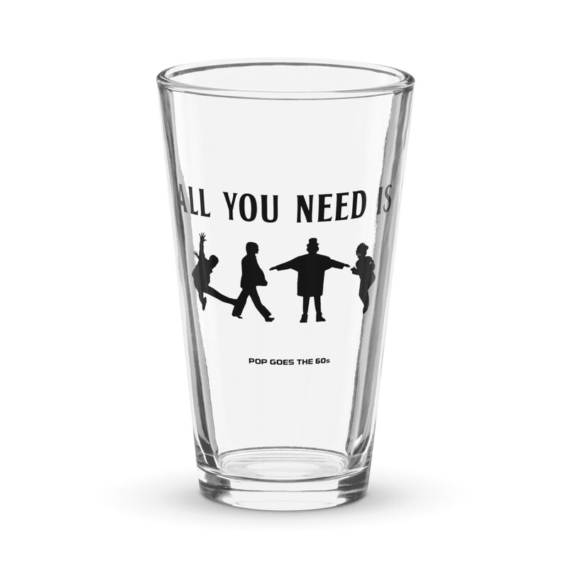 Shaker pint glass All You Need Is Beatles