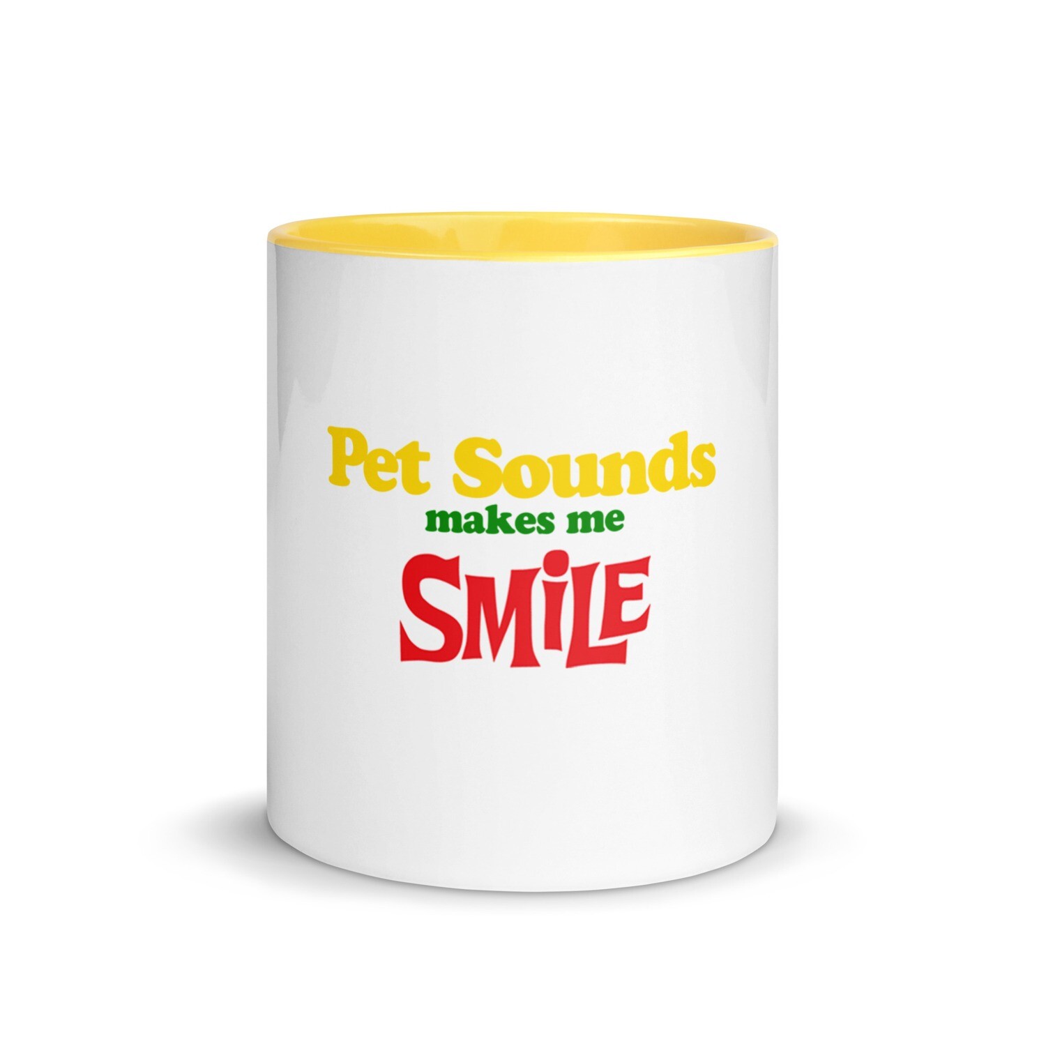 Mug with Color Inside Pet Sounds Makes Me Smile