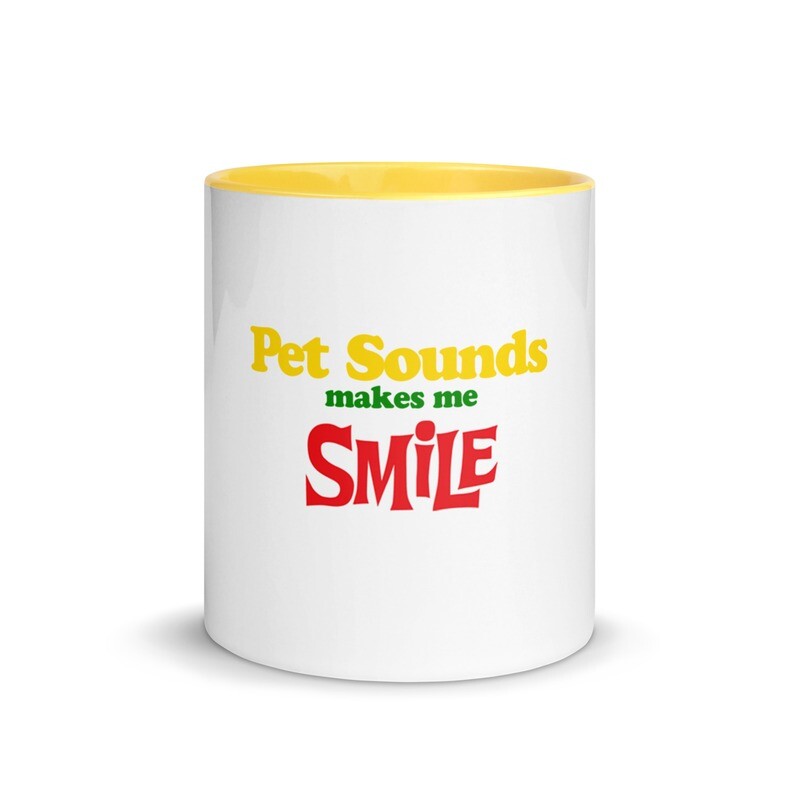 Mug with Color Inside Pet Sounds Makes Me Smile
