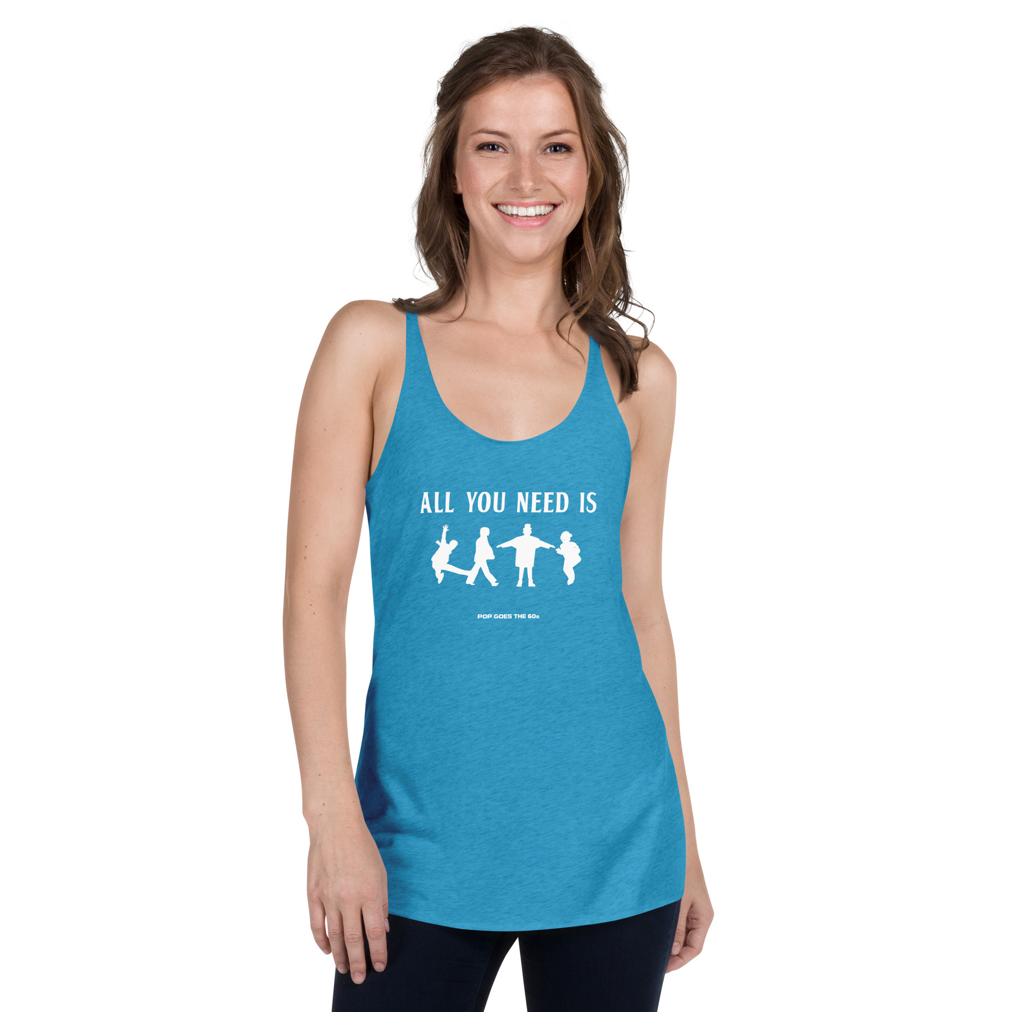 Women's Racerback Tank All You Need Is Beatles