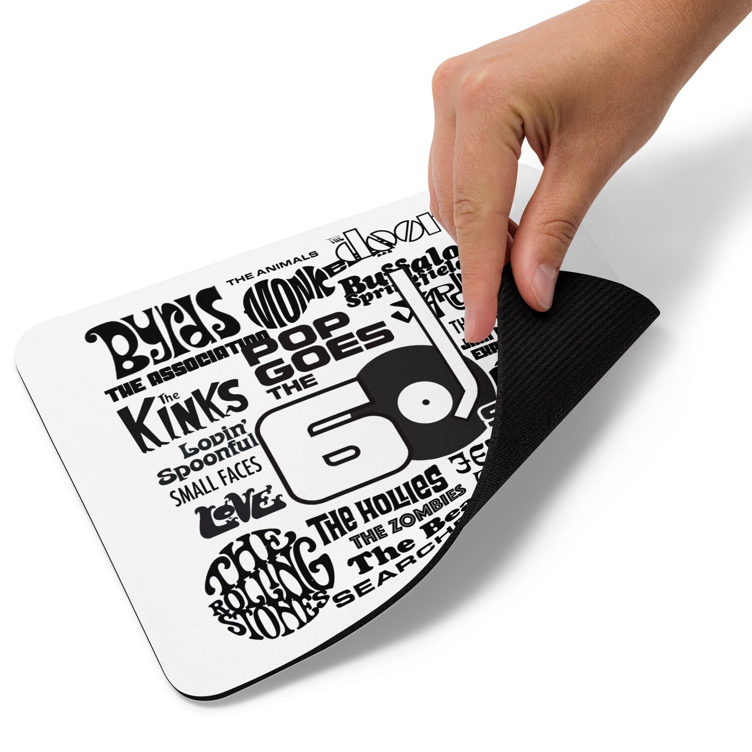 Mouse pad - 60s Band Logos