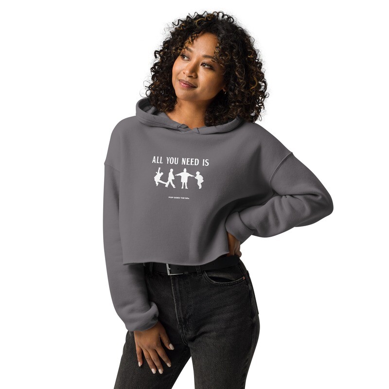 Crop Hoodie All You Need Is Beatles