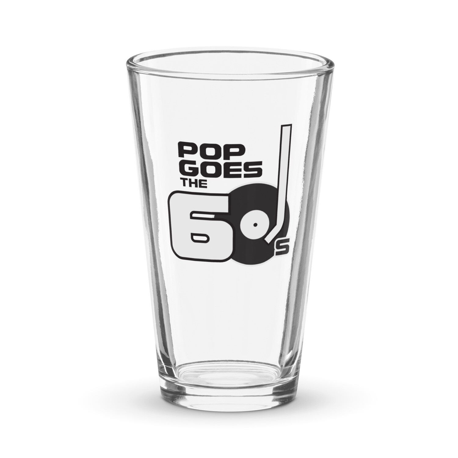 Shaker pint glass Pop Goes the 60s