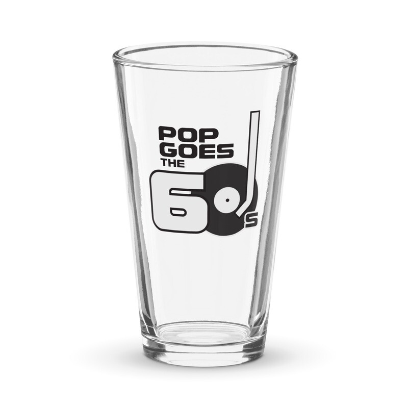 Shaker pint glass Pop Goes the 60s