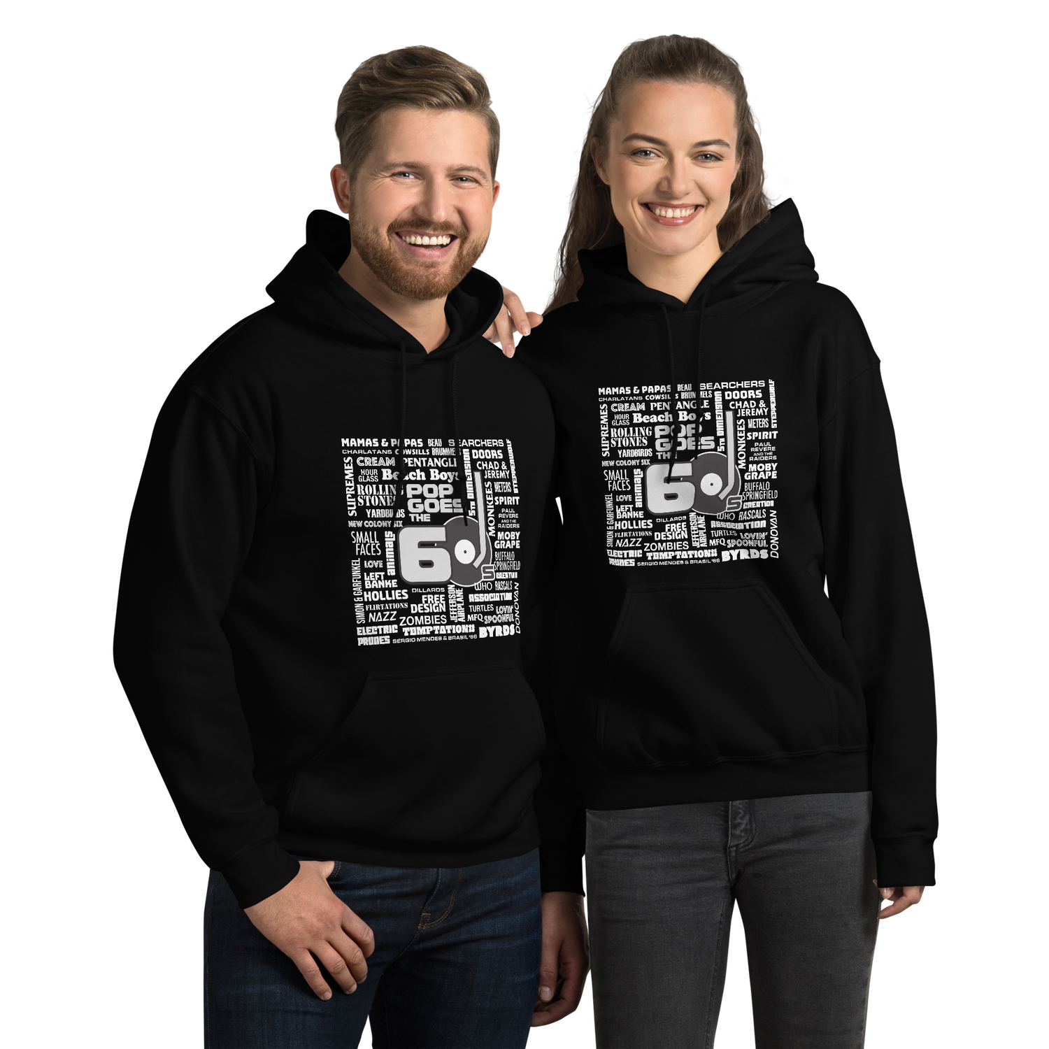Unisex Hoodie: 60s Bands Unisex Hoodie: 60s Bands