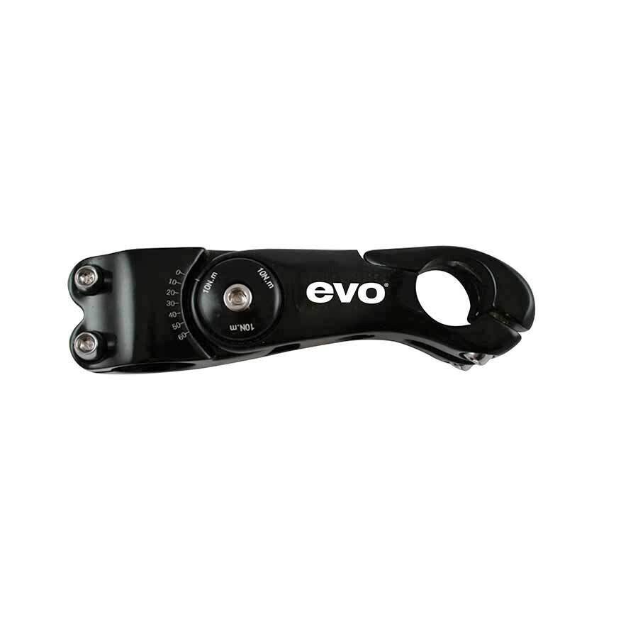 EVO, Ahead adjustable stem, 28.6mm, Fr 25.4mm handlebars, Black, 105mm