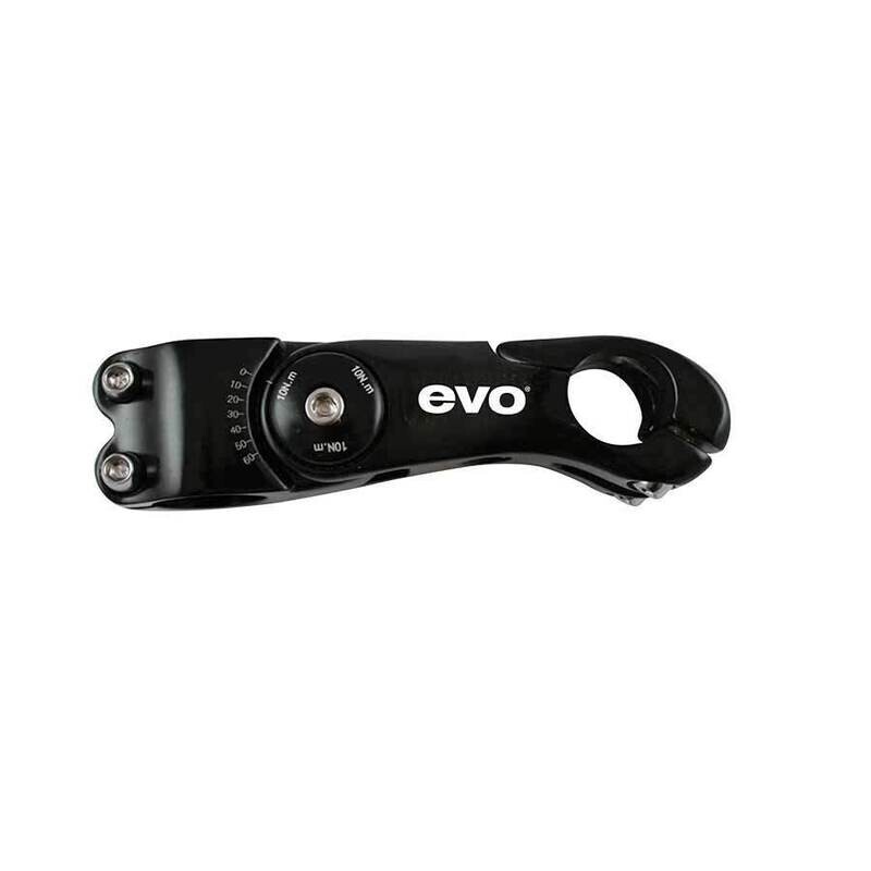 EVO, Ahead adjustable stem, 28.6mm, Fr 25.4mm handlebars, Black, 105mm