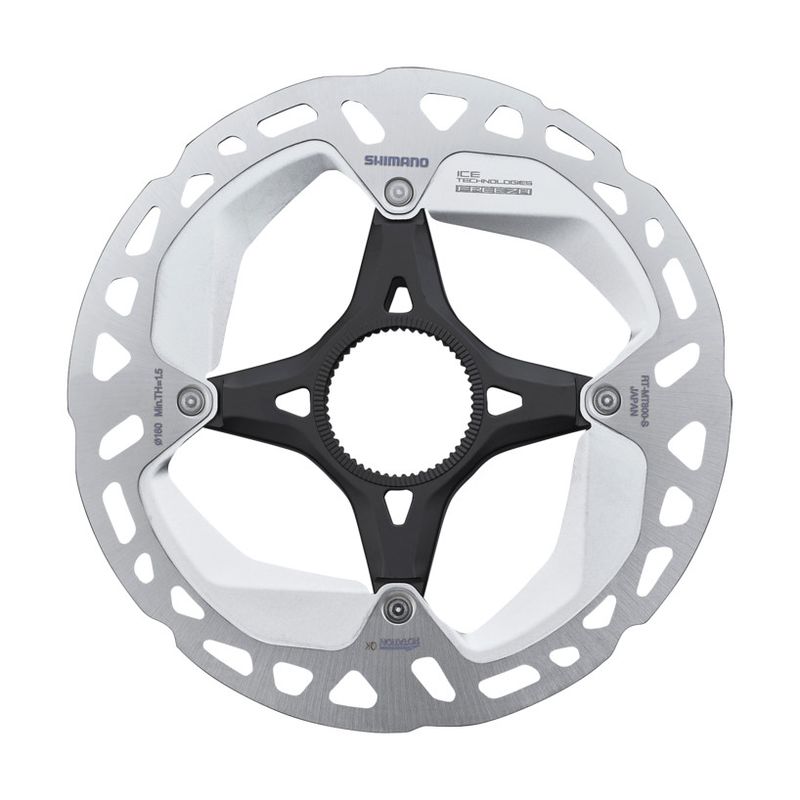 ROTOR FOR DISC BRAKE, RT-MT800, S 160MM, W/LOCK RING (EXTERNAL SPLINE TYPE)