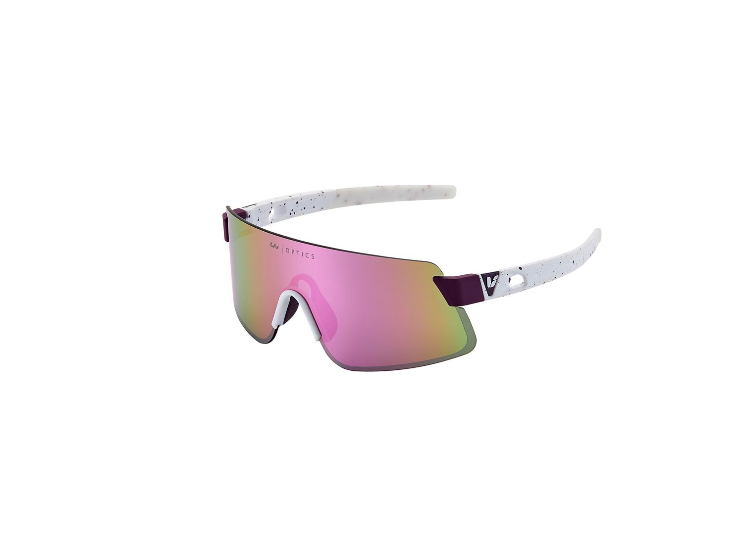 Liv Helio PolarVis / Vividvis, Color: Frame: White / Purple | Lense: Silver PolarVis, Size: OneSize
