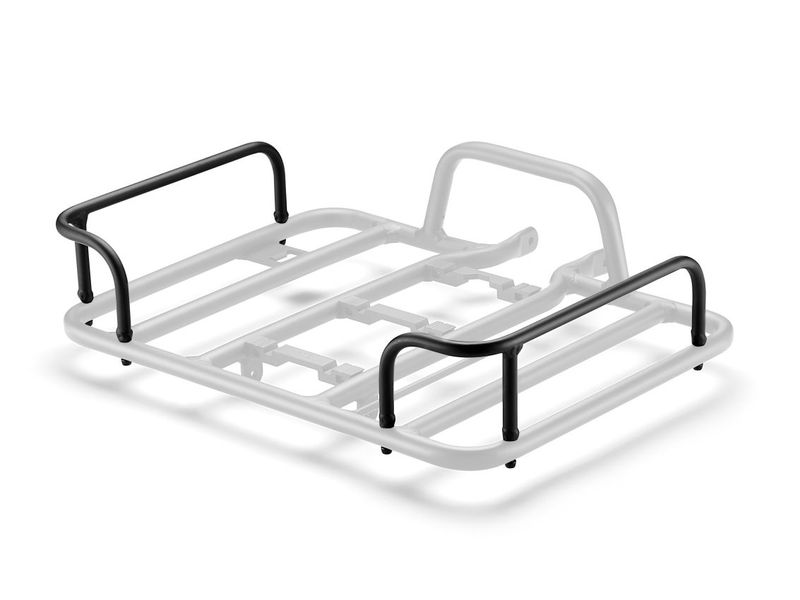 Side rail for momentum front rack