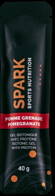 SPARK GELS | Longue action + Caféine | Long acting + Caffein | Pomme-Grenade | Pomegranate