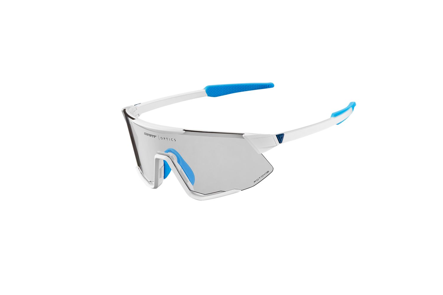 Lumea FotoVis Sunglasses, Color: Lens: Blue FotoVis, Size: Frame: White