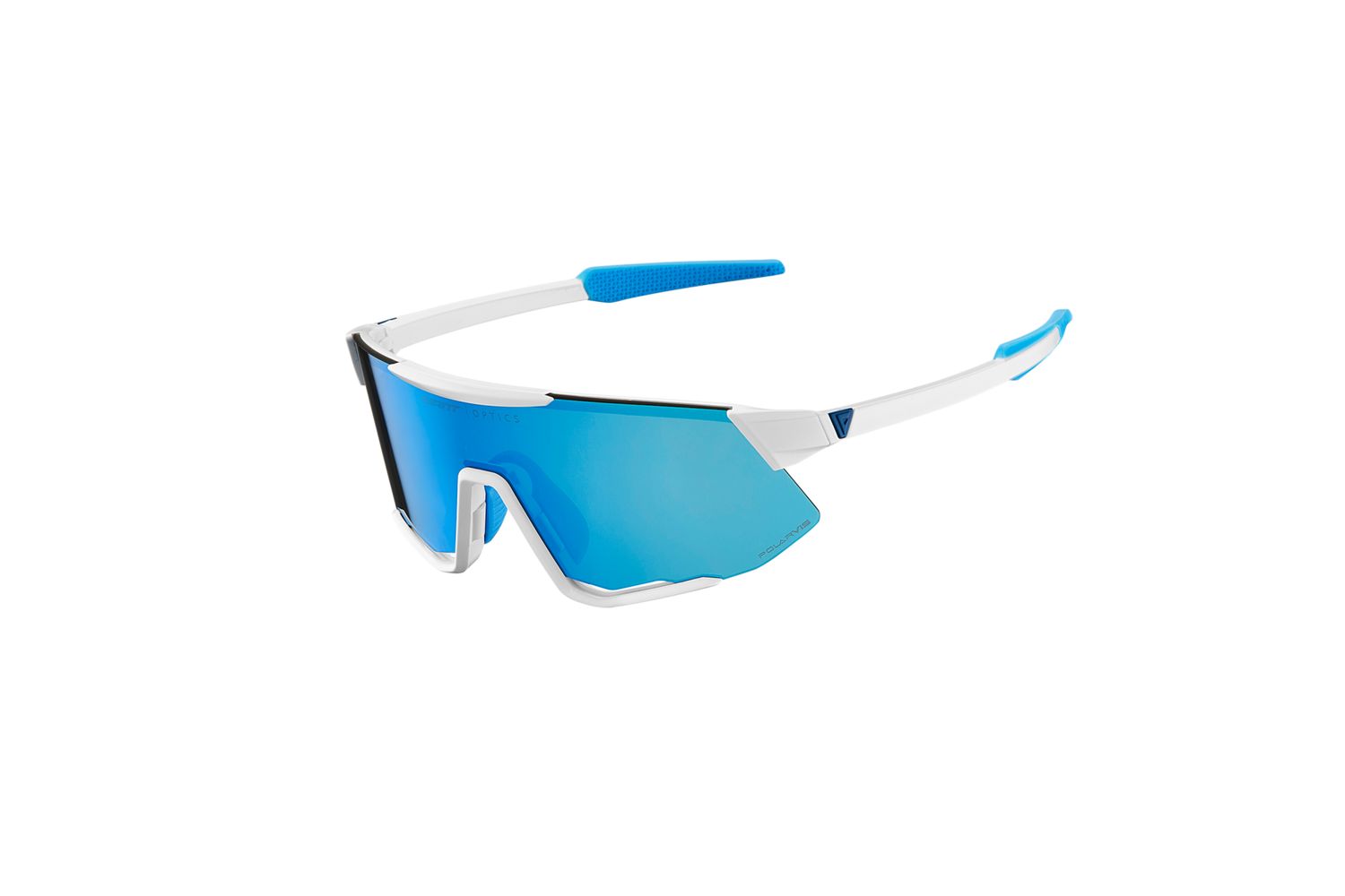 Lumea PolarVis Sunglasses, Color: Lens: Blue PolarVis, Size: Frame: White