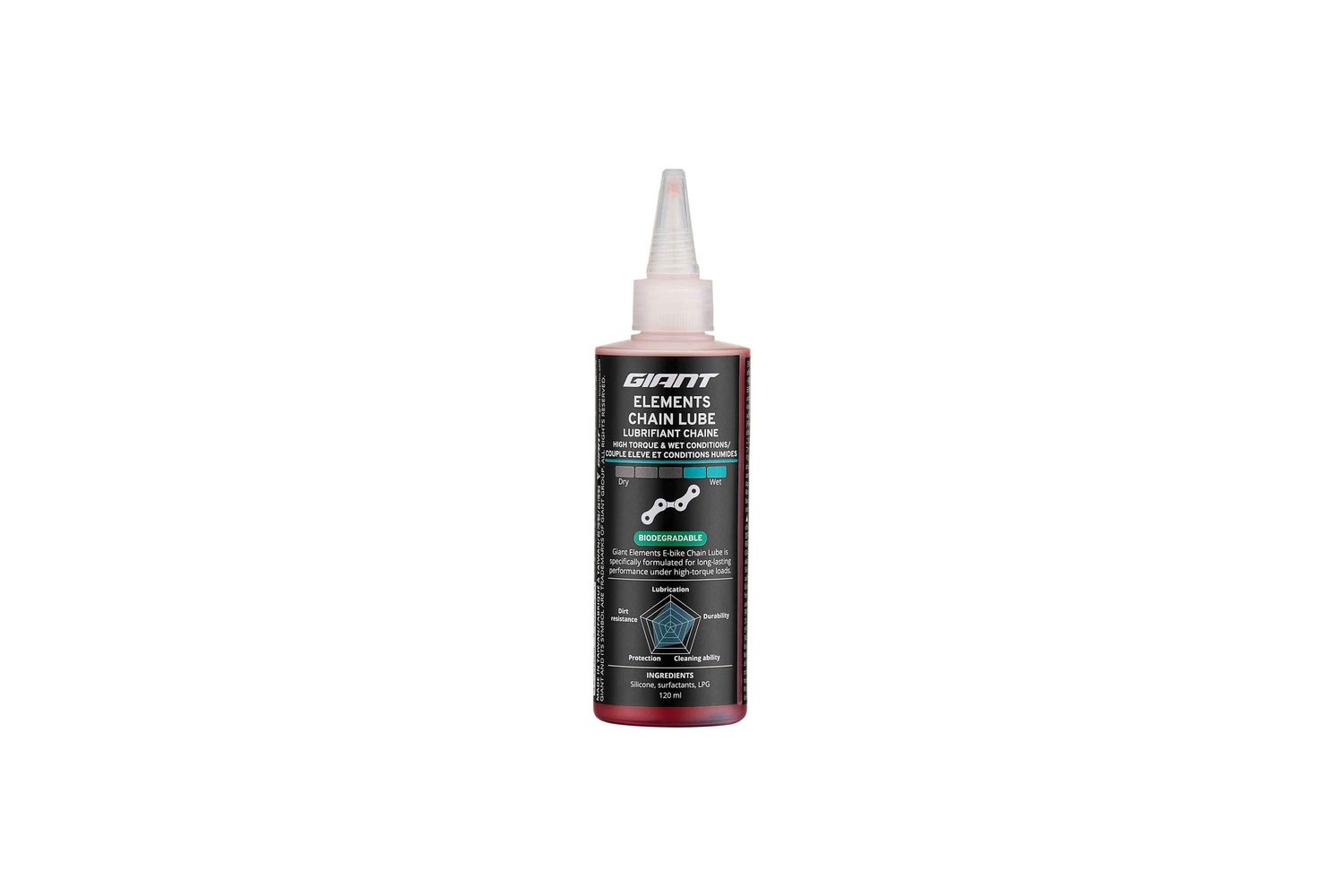 ELEMENTS HIGH TORQUE E BIKE CHAIN LUBE 120ML Volume: 120ml