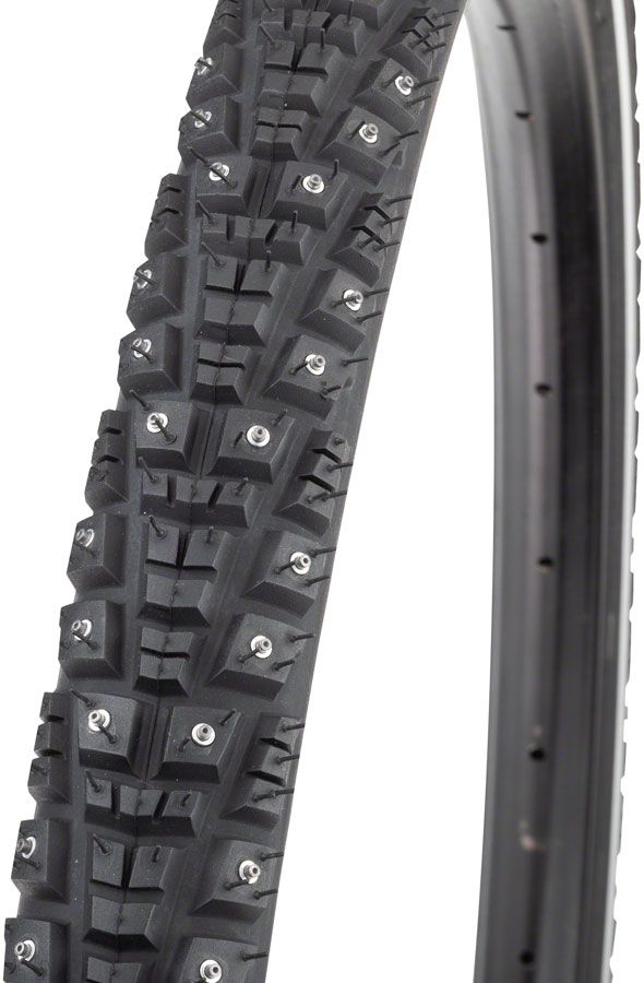 45NRTH Gravdal Tire - 700 x 38, Tubeless, Folding, Black, 60 TPI, 252 Concave Carbide Studs