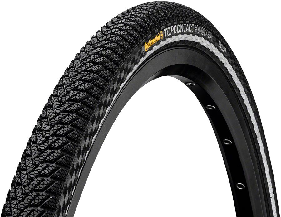 Continental Top Contact Winter II Premium Tire - 700 x 42, Clincher, Folding, Black/Reflex, Vectran Breaker, E50