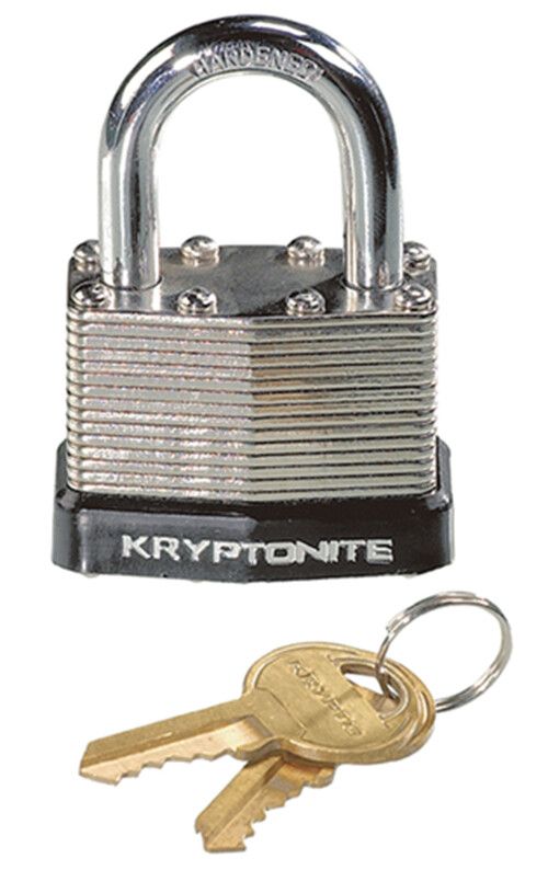 Laminated Steel Padlock 44mm Black/Grey 44mm