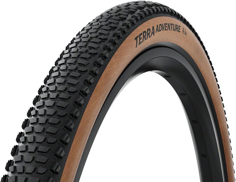 Continental Terra Adventure Tire - 700 x 45 / 29 x 1.75, Tubeless, Folding, Black/Transparent, Grip, Trail Casing, E25