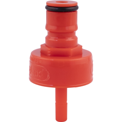 Carbonation and Line Cleaning Cap Ball Lock Red Plastic (Bev &amp; Gas )