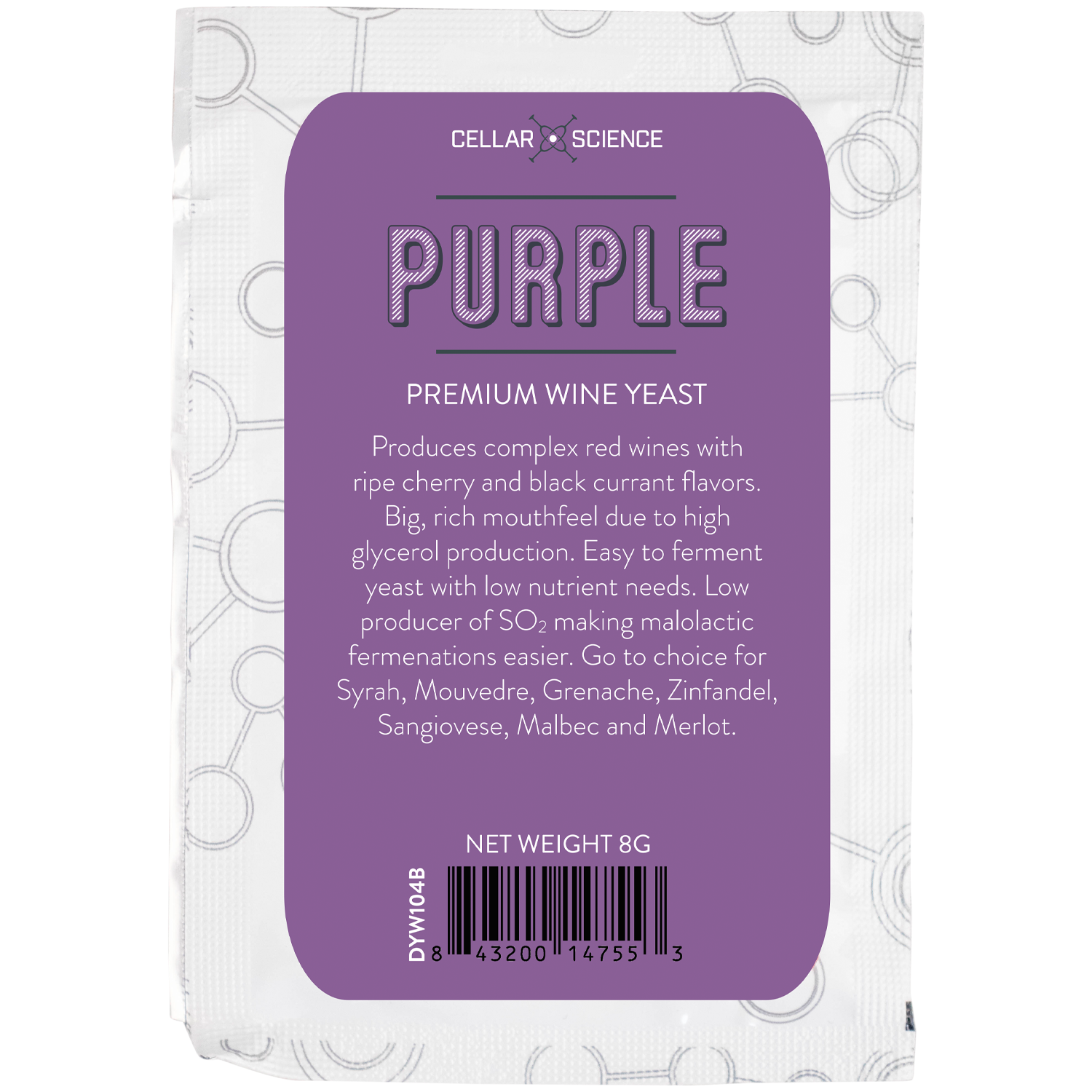 Cellar Science - Wine Yeast - Purple - 8g