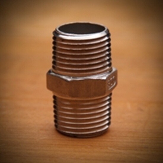 Hex Threaded Stem 1/2&quot; x 1/2&quot; SS