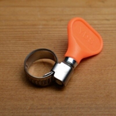 Hose Clamp Butterfly 5/8&quot; Orange
