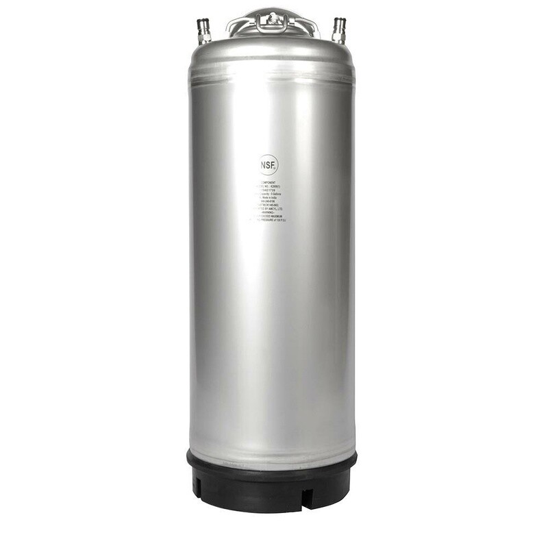 New 5 Gallon AMCYL Single Handle Ball Lock Keg