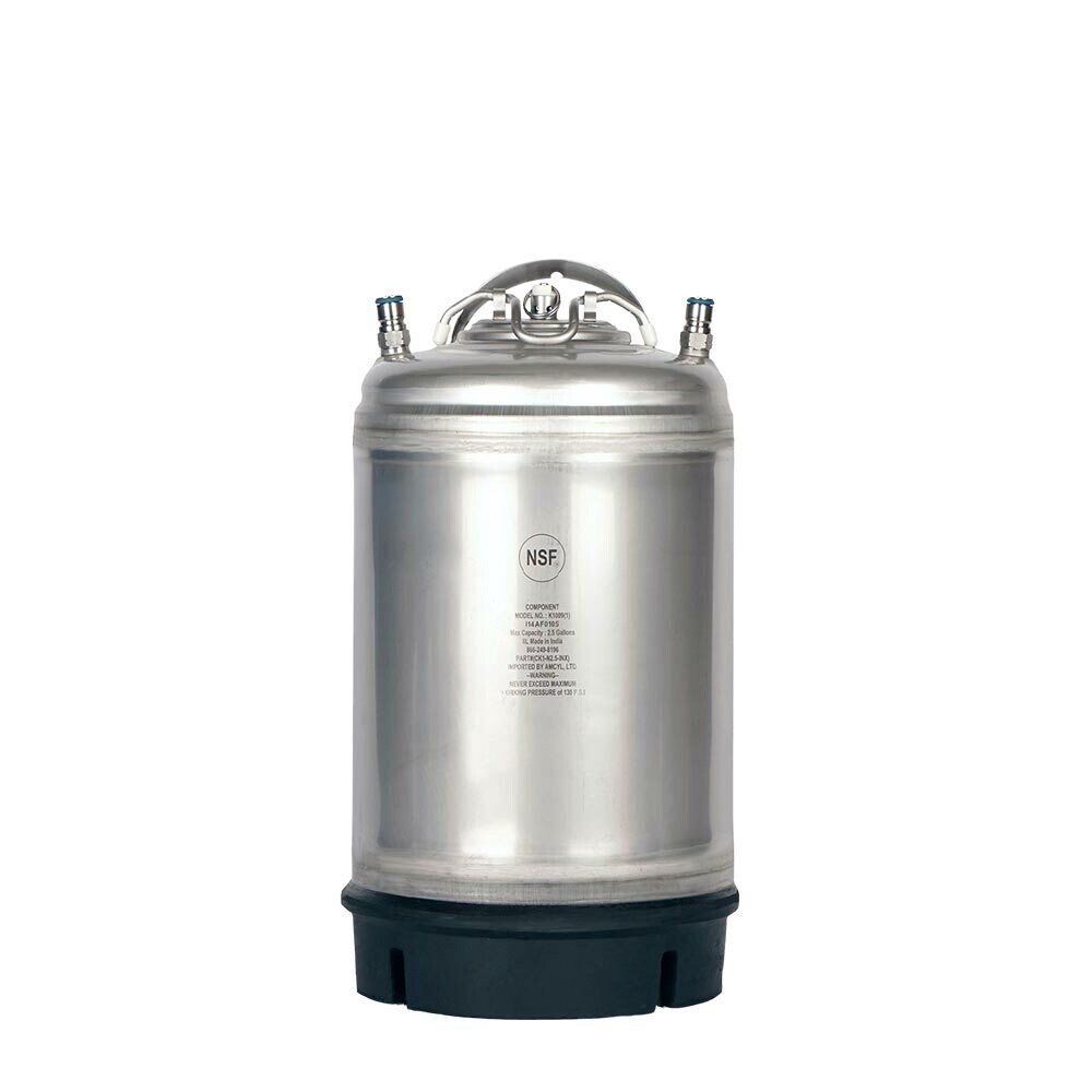New 3 Gallon Ball Lock Keg- Single Handle
