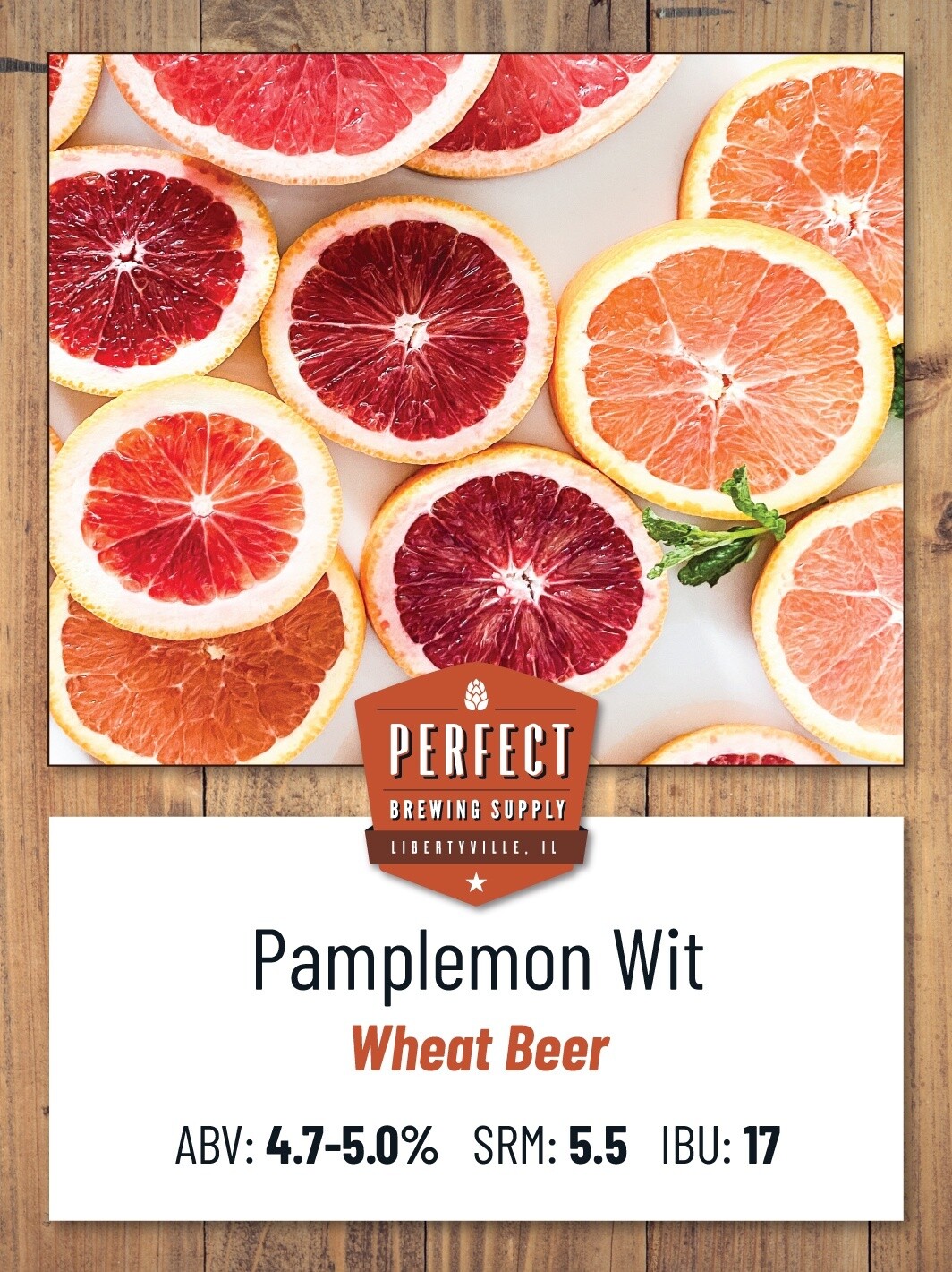 Pamplemon Wit (All Grain Recipe Kit) PBS Kit