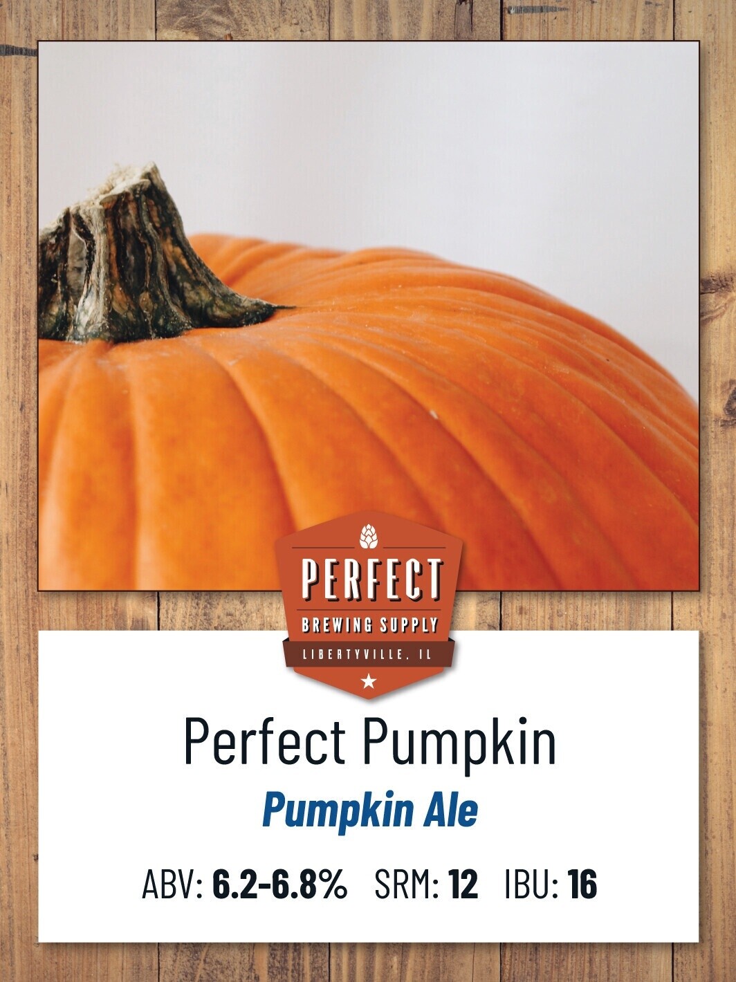 Perfect Pumpkin Ale (All Grain Recipe Kit) PBS Kit