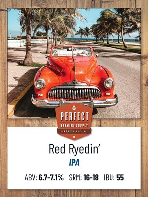 Red Ryedin&#39; Good IPA (Extract Recipe Kit) PBS Kit
